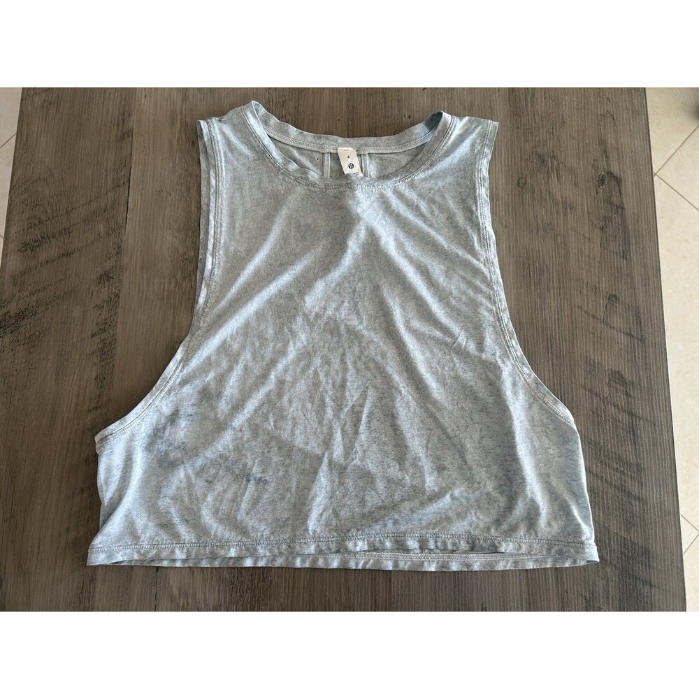 Lululemon Muscle Love Crop Tank Tough Grey Heather Size 4